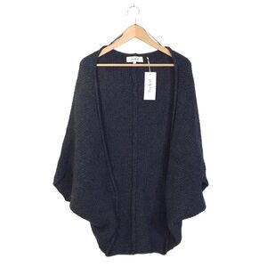 Eve & Al Gray Open Knit Sweater Shrug XS